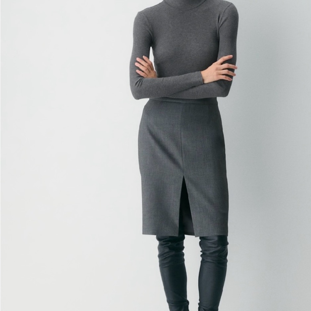 Babaton Charcoal Pencil Skirt - like new